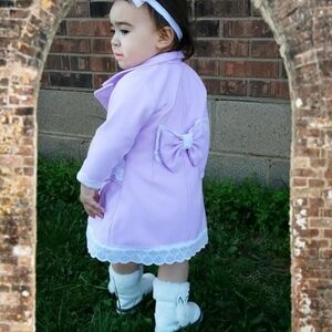 Handmade Trench Jacket For Little Girls